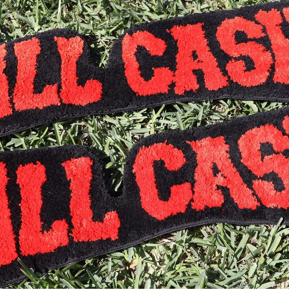 Black and Red Door Mat